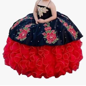 Little Girls Pageant Wedding Party Dresses with Sleeves